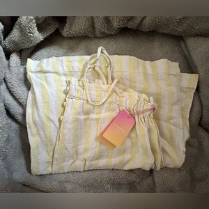 Stoney Clover Lane x Target Yellow Stripe Jumpsuit